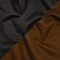 1 Yard Italian Charcoal Gray and Brown Cashmere Double Cloth Coating Solid Wool Fabric